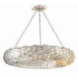 Broche Woven Torus Chandelier 33.5'' Antique Silver