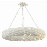Broche Woven Torus Chandelier 33.5'' Matte White