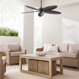 Bronze Housing with Bronze Blades Cruise Outdoor 60inch Ceiling Fan by Visual Comfort Fans in Living Room
