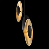 Bronze and Gold Leaf Trixie Pendant Light by Modern Forms in Zoomed View
