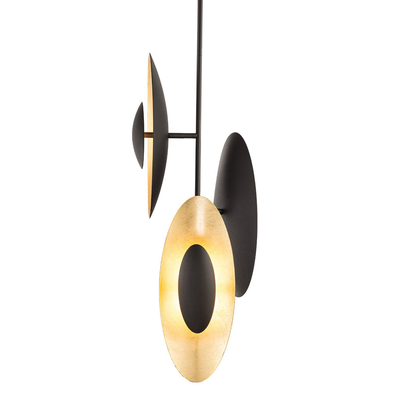 Bronze and Gold Leaf Trixie Pendant Light by Modern Forms