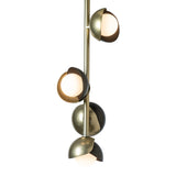 Brooklyn 4-Light Double Shade Vertical Pendant, shown in Modern Brass, Oil Rubbed Bronze, by Hubbardton Forge