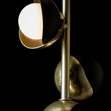 Brooklyn 4-Light Double Shade Vertical Pendant detail in Modern Brass, Oil Rubbed Bronze, by Hubbardton Forge