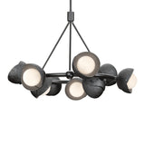 Brooklyn 9-Light Double Shade Ring Chandelier in Ink, Ink by Hubbardton Forge