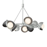 Brooklyn 9-Light Double Shade Ring Chandelier in Vintage Platinum, Ink by Hubbardton Forge
