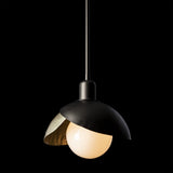 Brooklyn Double Shade Mini Pendant detail in Oil Rubbed Bronze, Modern Brass, by Hubbardton Forge