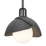 Brooklyn Double Shade Mini Pendant in Ink, Ink by Hubbardton Forge