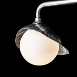 Brooklyn Single Shade Vanity Light detail in Sterling, Sterling, by Hubbardton Forge