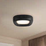 Brown Vegan Leather Folio Flush Mount by Kuzco Lighting