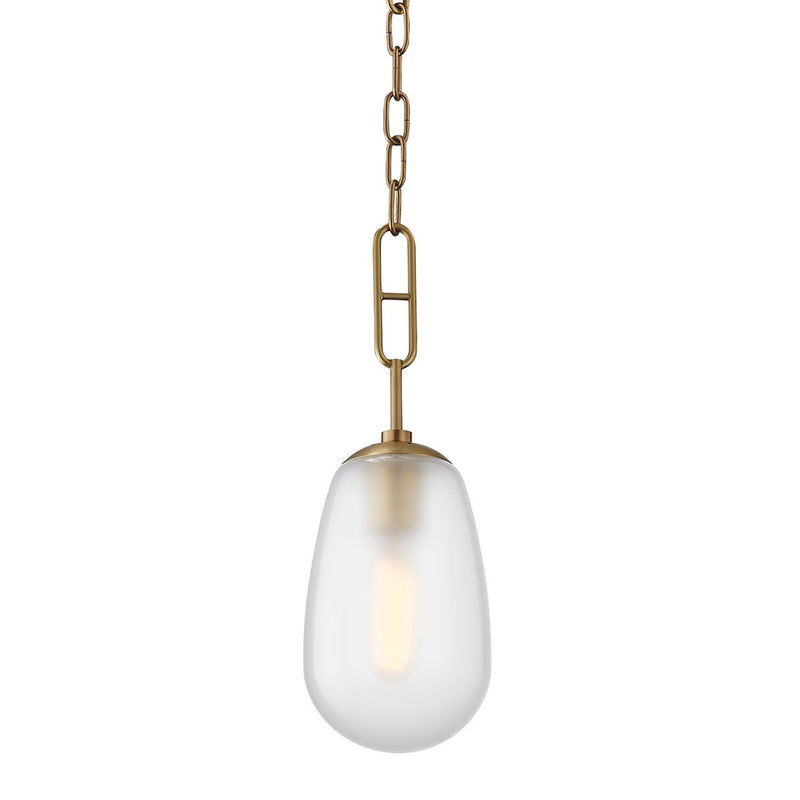 Bruckner Pendant - 6 Inch - Aged Brass by Hudson Valley