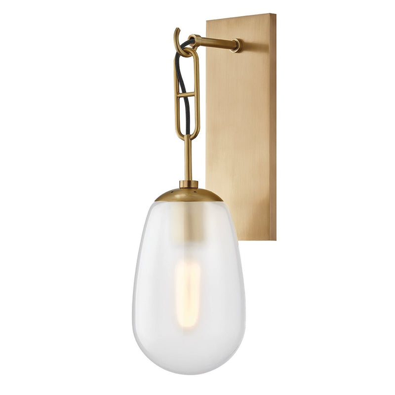 Bruckner Wall Sconce - Aged Brass by Hudson Valley