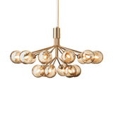 Brushed Brass/Gold 18 Lights Apiales Chandelier by Nuura
