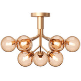 Brushed Brass/Gold 9 Lights Apiales Ceiling Light by Nuura