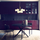 Brushed Brass/Opal 9 Lights Apiales Chandelier by Nuura