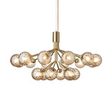 Brushed Brass/Optic Gold 18 Lights Apiales Chandelier by Nuura
