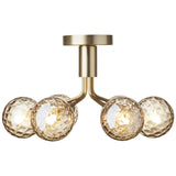 Brushed Brass/Optic Gold 6 Lights Apiales Ceiling Light by Nuura