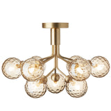 Brushed Brass/Optic Gold 9 Lights Apiales Ceiling Light by Nuura