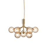 Brushed Brass/Optic Gold 9 Lights Apiales Chandelier by Nuura