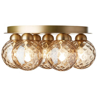 Bushed Brass/Optic Gold Apiales 7 Plafond Ceiling Light by Nuura