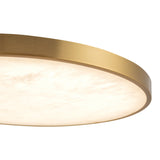 Brushed Gold 15inch Evelyn Flush Mount by Alora Lighting Details