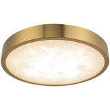Brushed Gold 7inch Evelyn Flush Mount by Alora Lighting