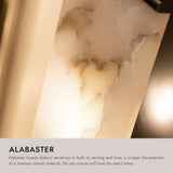 Brushed Gold 7inch Evelyn Flush Mount by Alora Lighting