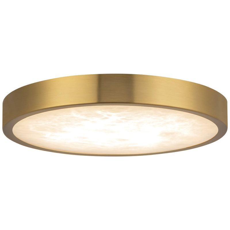 Brushed Gold 7inch Evelyn Flush Mount by Alora Lighting
