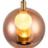 Brushed Gold-Copper Glass Bolla Pendant by Kuzco Lighting Bulb Details