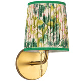 Brushed Gold/Green Linen 6inch Scout Wall/Vanity Light by Alora Lighting