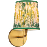Brushed Gold/Green Linen 6inch Scout Wall/Vanity Light by Alora Lighting