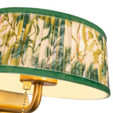 Brushed Gold/Green Linen 8inch Scout Wall/Vanity Light by Alora Lighting Details