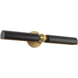 Brushed Gold/Matte Black Cole Wall/Picture Light by Alora Lighting