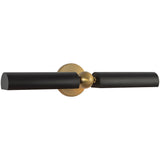 Brushed Gold/Matte Black Cole Wall/Picture Light by Alora Lighting