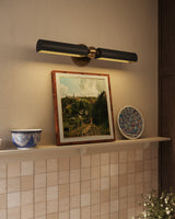 Brushed Gold/Matte Black Cole Wall/Picture Light by Alora Lighting
