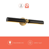 Brushed Gold/Matte Black Cole Wall/Picture Light by Alora Lighting Light Source