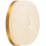 Brushed Gold-Matte Opal Gold Jada Wall Sconce by Kuzco Lighting