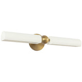 Brushed Gold/White Cole Wall/Picture Light by Alora Lighting