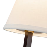 Brushed Gold/White Linen Sloan Chandelier by Alora Lighting Shade Details