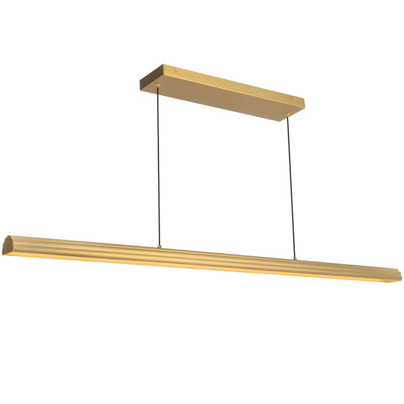 Brushed Gold 48inch Dottie Linear Pendant by Alora Lighting
