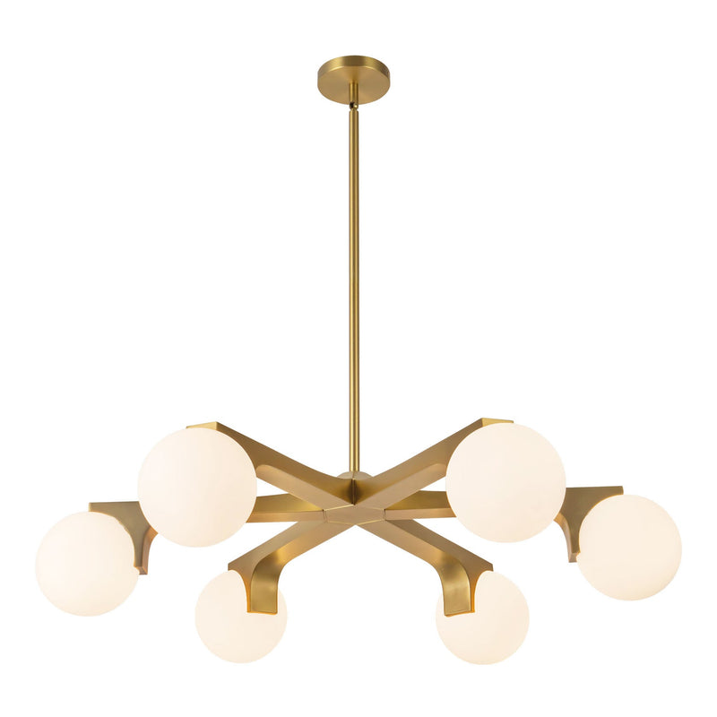 Brushed Gold Briar Chandelier by Kuzco Lighting