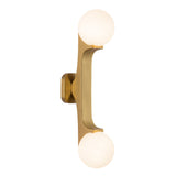 Brushed Gold Briar Wall Sconce by Kuzco Lighting