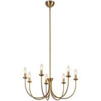Brushed Gold Ember Chandelier by Alora Lighting