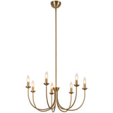 Brushed Gold Ember Chandelier by Alora Lighting