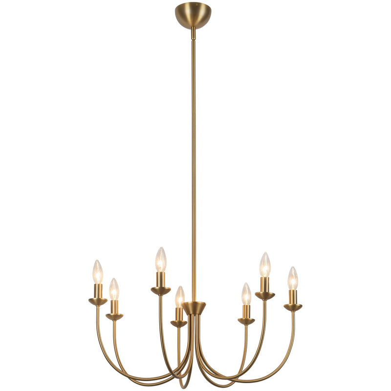 Brushed Gold Ember Chandelier by Alora Lighting