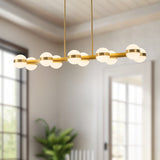 Brushed Gold Selene Linear Pendant by Kuzco Lighting