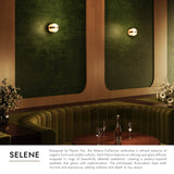 Brushed Gold Selene Wall Sconce by Kuzco Lighting