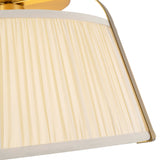 Brushed Gold/White Linen Scout Semi-Flush Mount by Alora Lighting Details