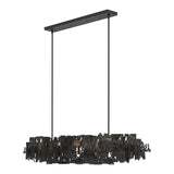 Brutus Linear Suspension Large in Black by Hubbardton Forge