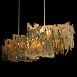 Brutus Linear Suspension Large detail in Modern Brass, by Hubbardton Forge