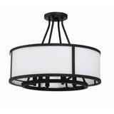 Bryant Semi-Flush Mount 18'' Black Forged